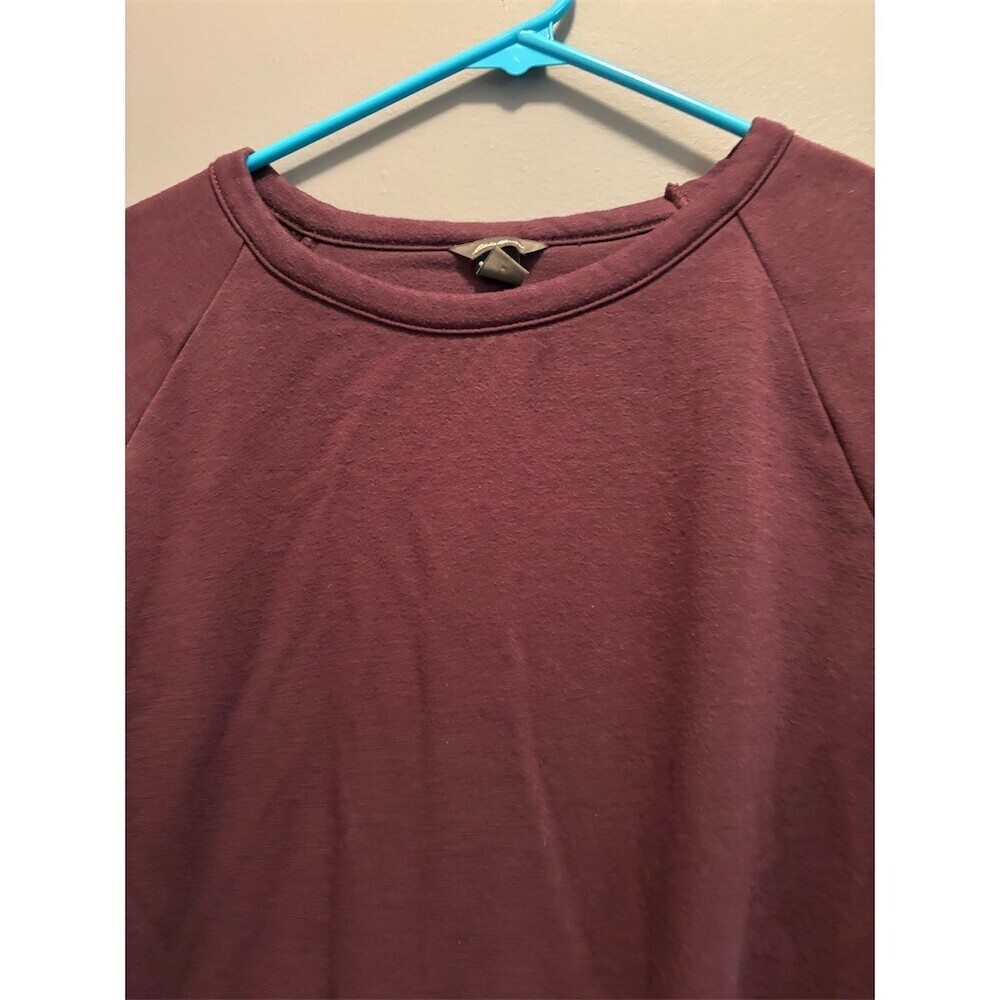 Eddie Bauer Sweatshirt Womens Size M Purple Crewneck Pullover Raglan - Picture 2 of 7